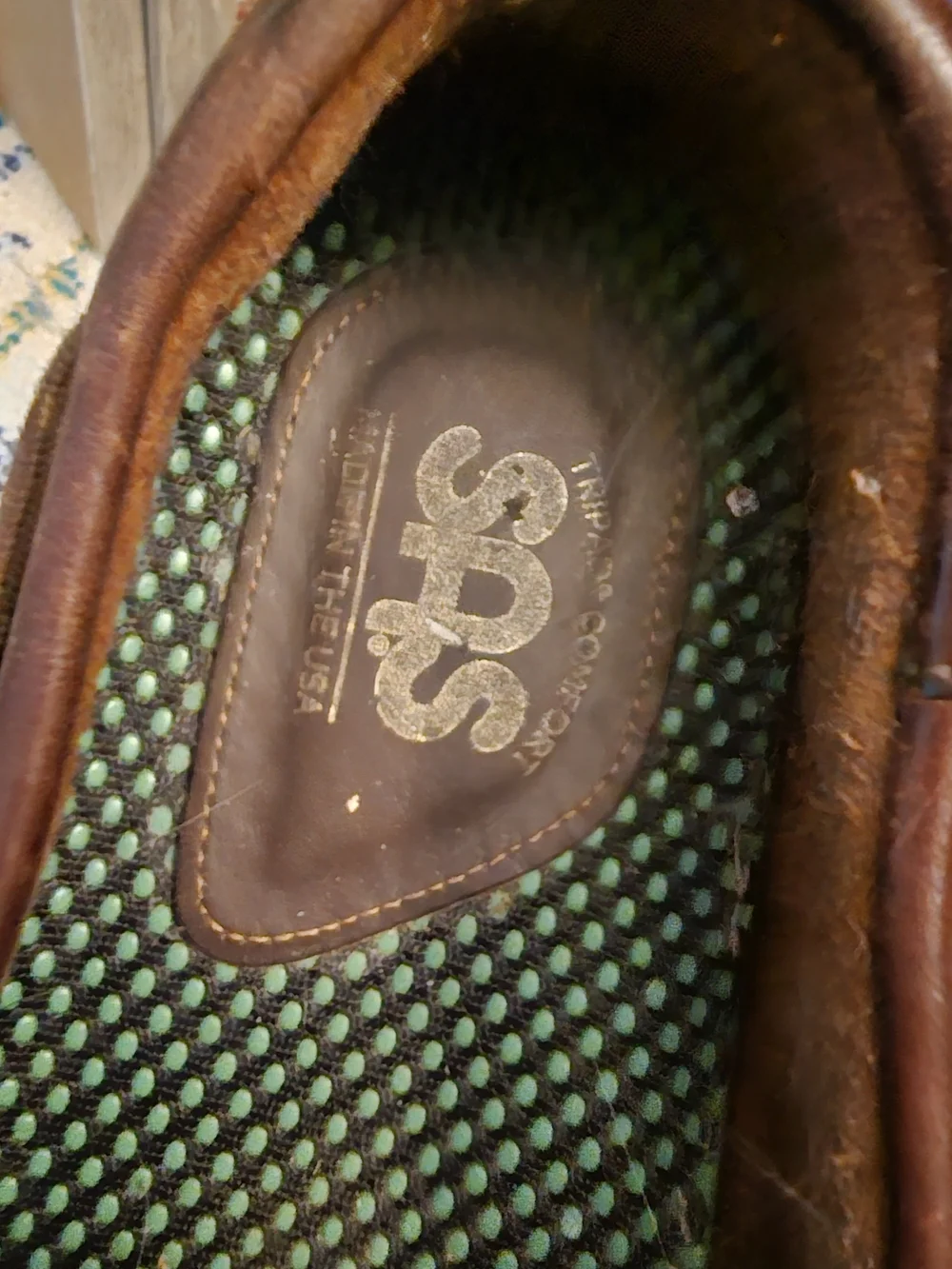 SAS Brown Leather Lace-Up Boat Shoes with White Soles